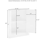 Crosley Shoreline Stackable Corner Pantry - N/A