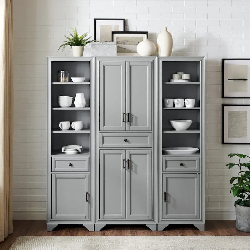 Crosley Tara 3Pc Pantry Set - 59.75 W x 15 D x 67.75 H