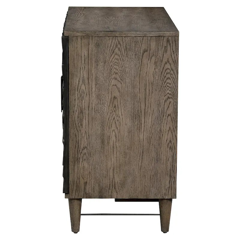 Uttermost Shield Grey Oak 2-door Cabinet