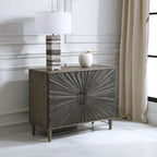Uttermost Shield Grey Oak 2-door Cabinet