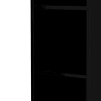 Standing 5 Compartments 1 Drawer 1 Door MDF Barber Cabinet Black