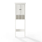 Crosley Seaside Space Saver Cabinet Distressed White