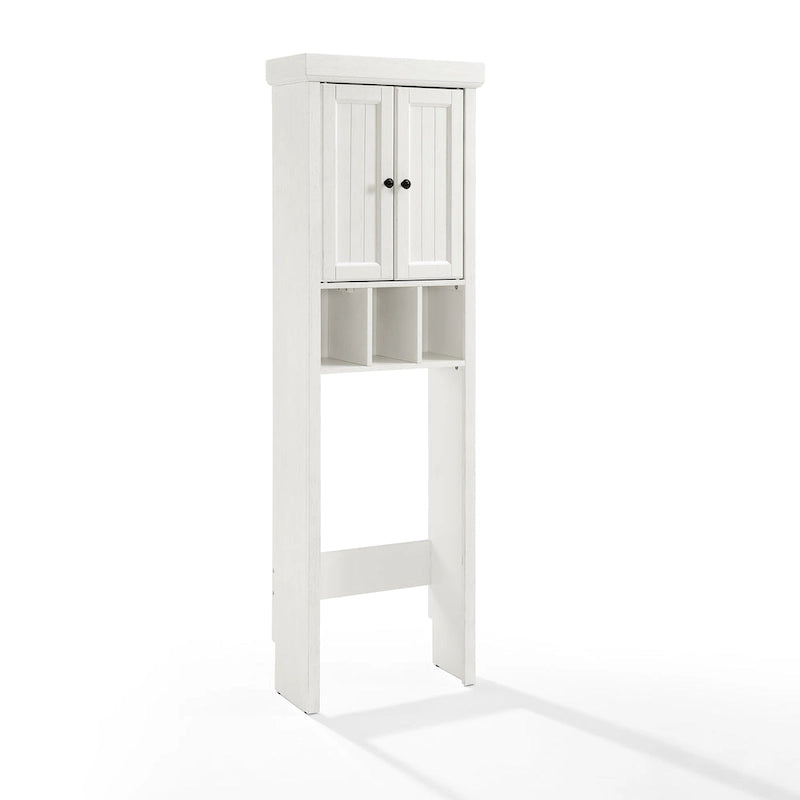 Crosley Seaside Space Saver Cabinet Distressed White