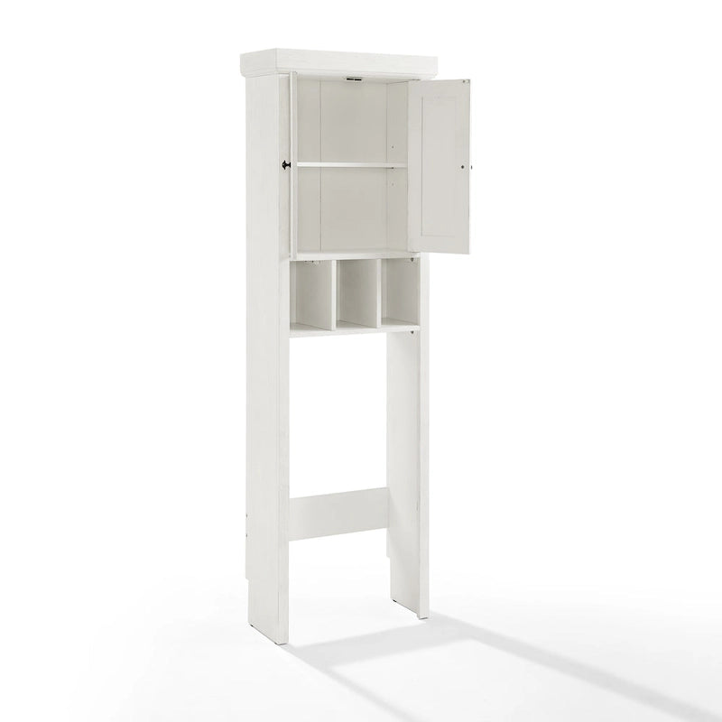 Crosley Seaside Space Saver Cabinet Distressed White