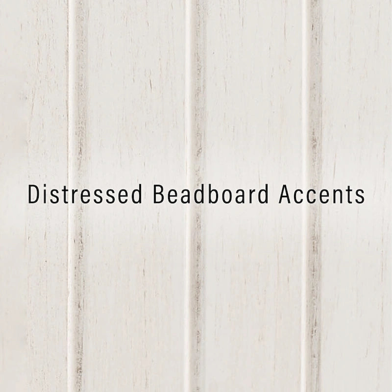 Crosley Seaside Space Saver Cabinet Distressed White