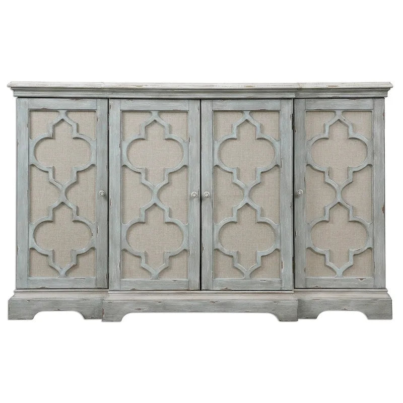 Uttermost Sophie Sea Grey 4-door Cabinet