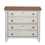 Farmhouse Reimagined Antique White with Chestnut Lateral File