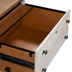 Farmhouse Reimagined Antique White with Chestnut Lateral File