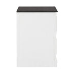 Allyson Park Wirebrushed White Bunching Lateral File Cabinet