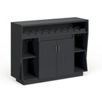 Furniture of America Ping Contemporary Black 47-inch 4-shelf Dining Buffet
