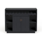 Furniture of America Ping Contemporary Black 47-inch 4-shelf Dining Buffet