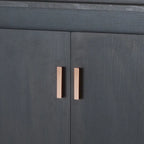 Furniture of America Ping Contemporary Black 47-inch 4-shelf Dining Buffet