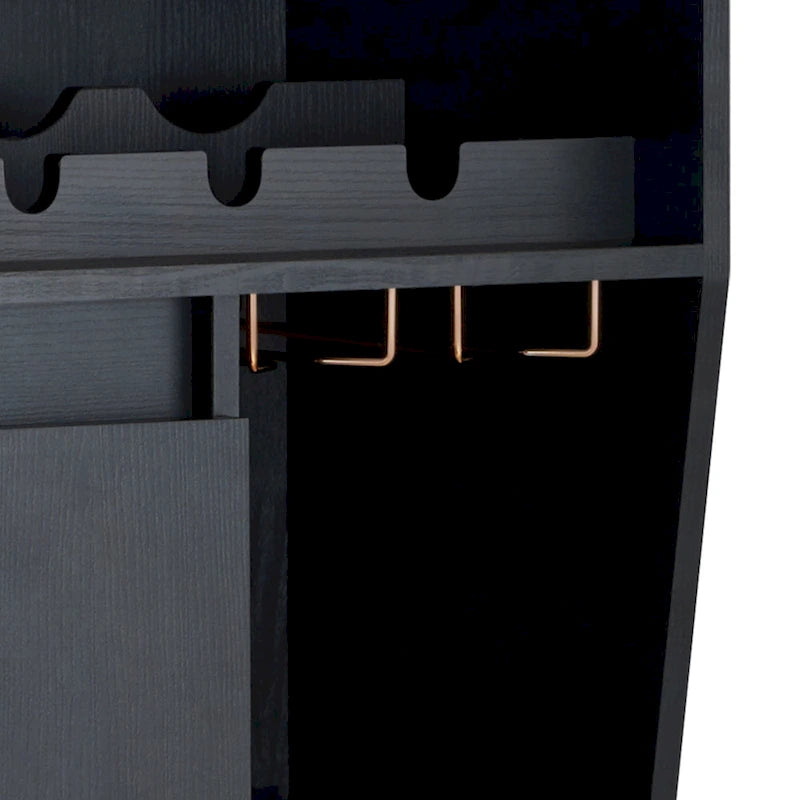 Furniture of America Ping Contemporary Black 47-inch 4-shelf Dining Buffet