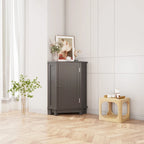 Triangle Corner Storage Cabinet with Shelf - N/A