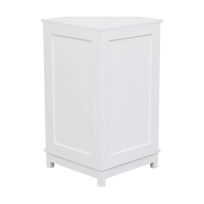 Triangle Corner Storage Cabinet with Shelf - N/A