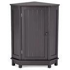 Triangle Corner Storage Cabinet with Shelf - N/A