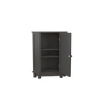 Triangle Corner Storage Cabinet with Shelf - N/A