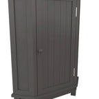 Triangle Corner Storage Cabinet with Shelf - N/A