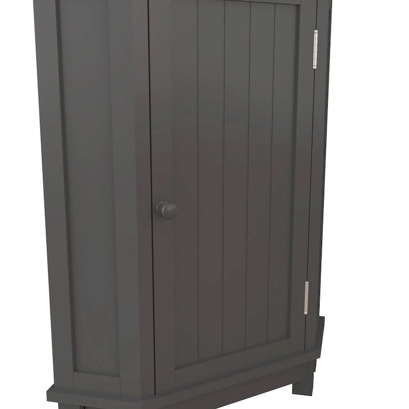 Triangle Corner Storage Cabinet with Shelf - N/A