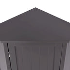 Triangle Corner Storage Cabinet with Shelf - N/A