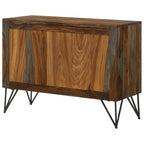 Komomo Sheesham Grey 1-Adjustable Shelf Accent Cabinet