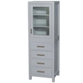 Wyndham Collection Sheffield Linen Tower with Door & Drawer Storage
