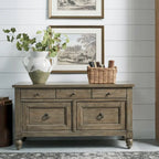 Americana Farmhouse Dusty Taupe Credenza