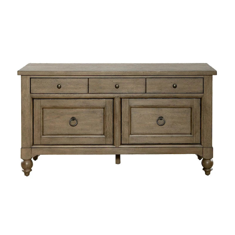 Americana Farmhouse Dusty Taupe Credenza