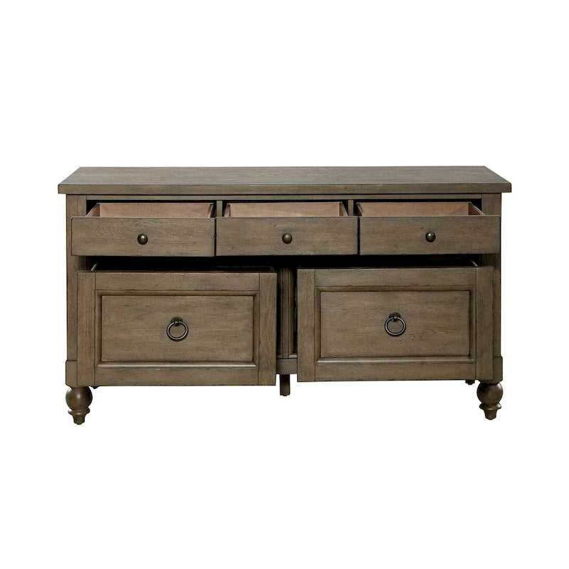 Americana Farmhouse Dusty Taupe Credenza