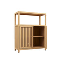 Bathroom Bamboo Storage Cabinet With Shelves