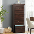 4-Drawer File Cabinet Filing Cabinet for A4 /Letter Size, Vertical File Cabinet Home Office Wood Filing Cabinet