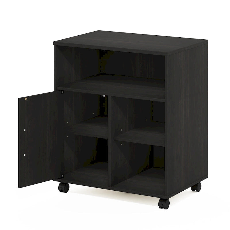 Furinno Econ Home Office Under Desk Printer Holder with Wheels
