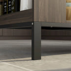 Server Table with 2 Drawers and Bottom Shelf Sideboard Buffet Cabinet - 55.1W