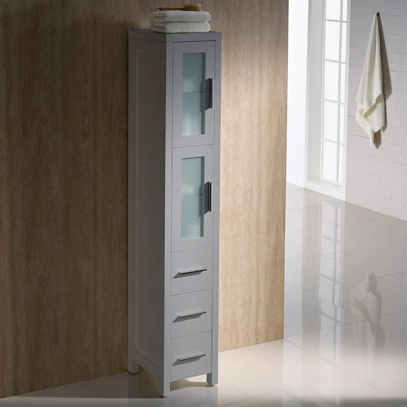 Fresca Torino 68-1/8 Plywood Free Standing Bathroom Linen Tower