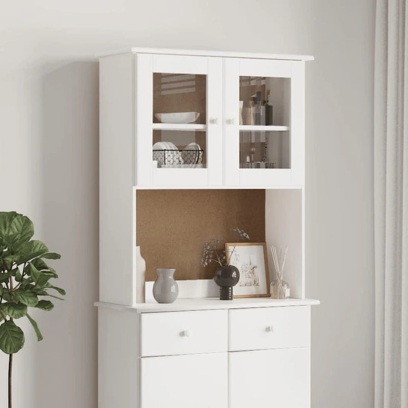 vidaXL Dresser Top ALTA 30.3x11.8x36.2 Solid Wood Pine - 30.3 x 11.8 x 36.2