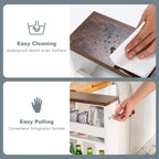 Narrow Rolling Storage Cart with Shelves for Kitchen and Bathroom