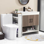 Narrow Rolling Storage Cart with Shelves for Kitchen and Bathroom