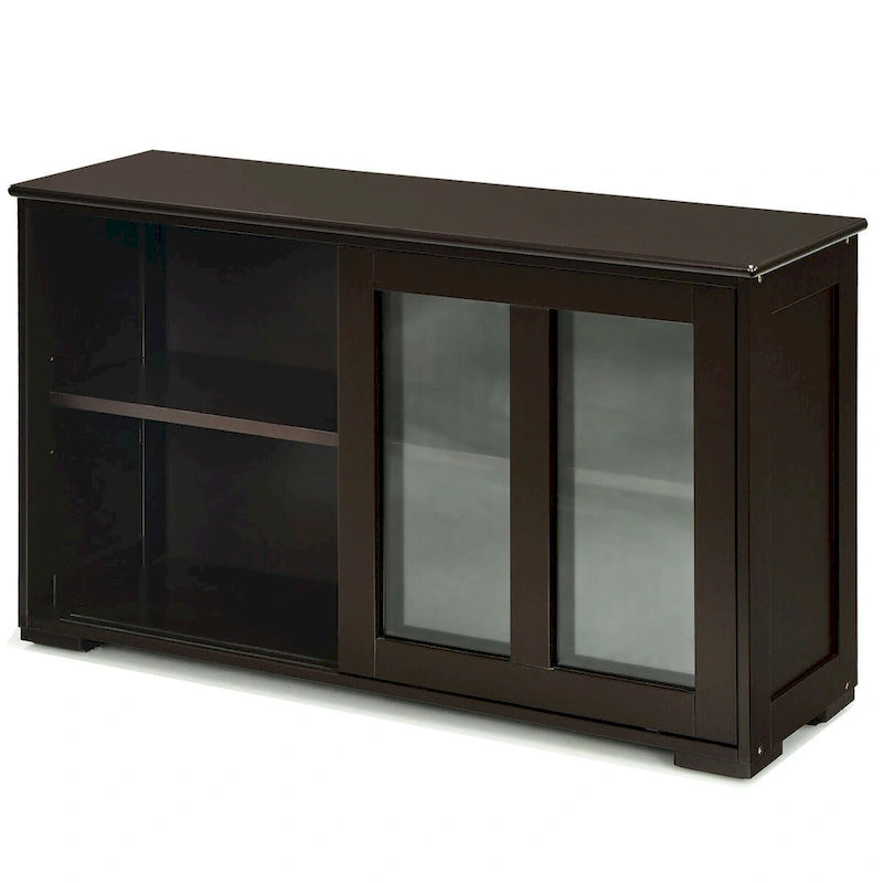 Sideboard Buffet Cupboard Storage Cabinet with Sliding Door - 42 x 13.0 x 24.5 (L x W x H)