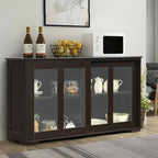 Sideboard Buffet Cupboard Storage Cabinet with Sliding Door - 42 x 13.0 x 24.5 (L x W x H)