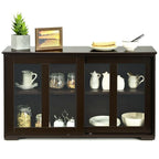 Sideboard Buffet Cupboard Storage Cabinet with Sliding Door - 42 x 13.0 x 24.5 (L x W x H)