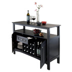 Jasper Buffet Cabinet, Black - 45.75 x 15.75 x 32.13 inches