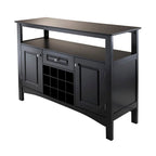 Jasper Buffet Cabinet, Black - 45.75 x 15.75 x 32.13 inches