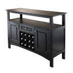 Jasper Buffet Cabinet, Black - 45.75 x 15.75 x 32.13 inches