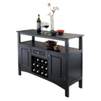 Jasper Buffet Cabinet, Black - 45.75 x 15.75 x 32.13 inches