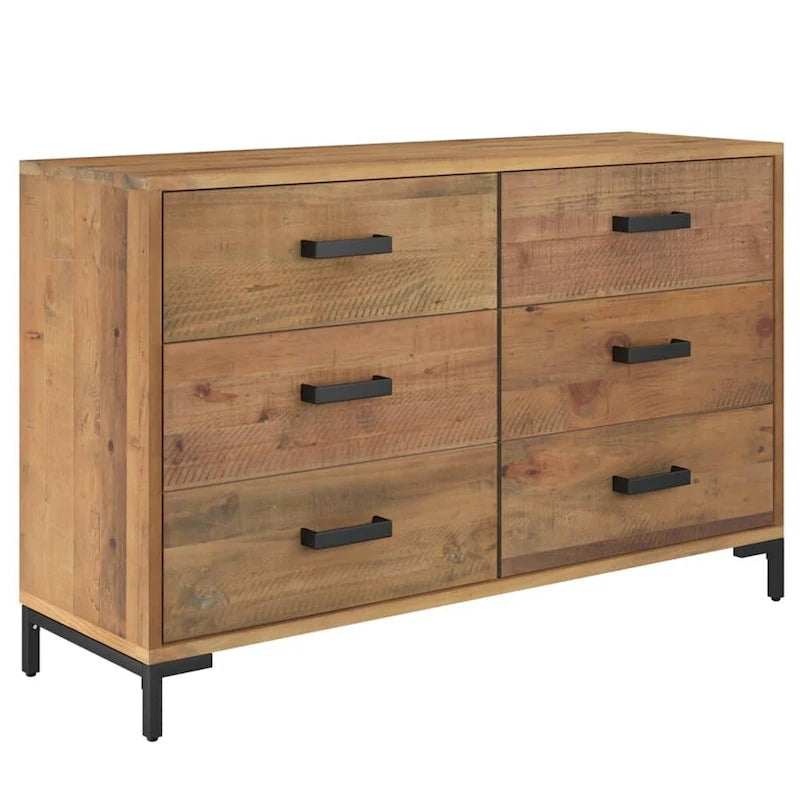 vidaXL Sideboard Coffee Bar Buffet Cabinet Modern with Drawers Solid Wood Pine - 43.3 x 13.8 x 27.6
