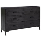 vidaXL Sideboard Coffee Bar Buffet Cabinet Modern with Drawers Solid Wood Pine - 43.3 x 13.8 x 27.6