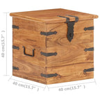 vidaXL Chest 15.7x15.7x15.7 Solid Acacia Wood