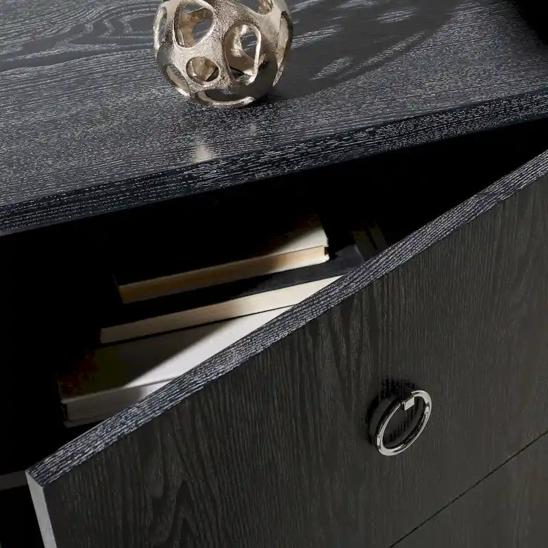 SAFAVIEH Couture Kristien White/ Gold Lacquer Chest - 24Wx18Dx26H