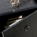 SAFAVIEH Couture Kristien White/ Gold Lacquer Chest - 24Wx18Dx26H