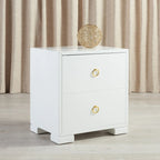 SAFAVIEH Couture Kristien White/ Gold Lacquer Chest - 24Wx18Dx26H